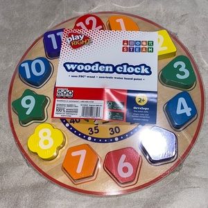 Kids wooden clock